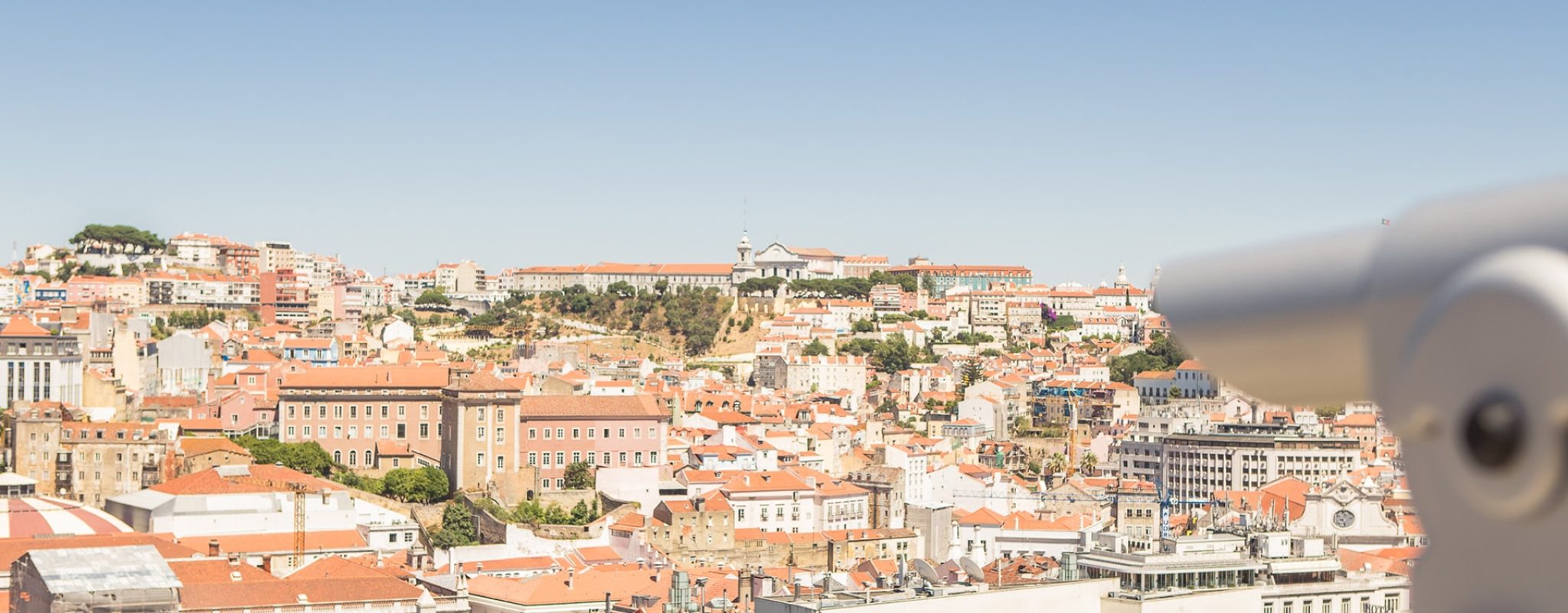 Vue depuis le Miradouro Sao Pedro de Alcantara à Lisbonne